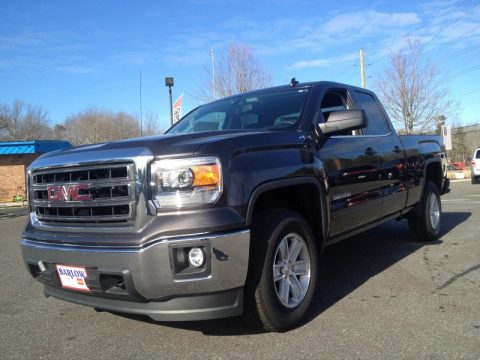 Iridium Metallic GMC Sierra 1500 SLE Double Cab 4x4.  Click to enlarge.