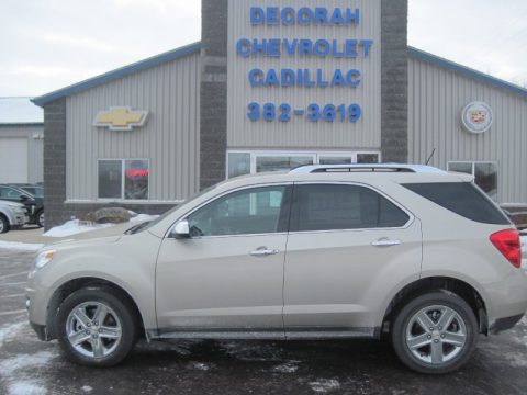 Champagne Silver Metallic Chevrolet Equinox LTZ AWD.  Click to enlarge.