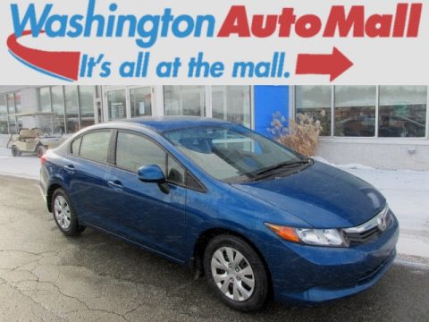 Dyno Blue Pearl Honda Civic LX Sedan.  Click to enlarge.