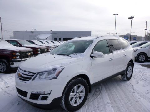 White Chevrolet Traverse LT. Click to enlarge. White Chevrolet Traverse LT. Click to enlarge.