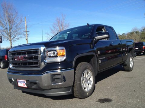 Onyx Black GMC Sierra 1500 SLE Double Cab.  Click to enlarge.