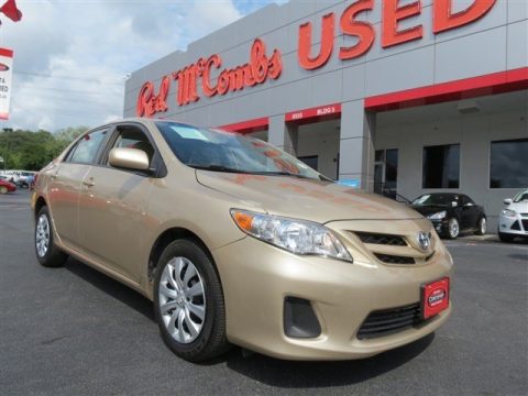 Sandy Beach Metallic Toyota Corolla LE.  Click to enlarge.