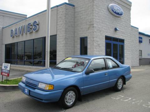 Bimini Blue Metallic 1993 Ford Tempo GL Coupe with Grey interior Bimini Blue 