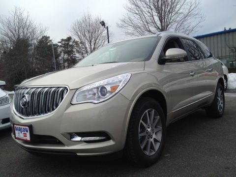 Champagne Silver Metallic Buick Enclave Leather AWD.  Click to enlarge.