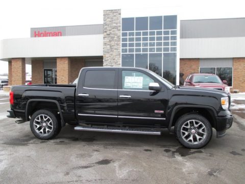 Onyx Black GMC Sierra 1500 SLT Crew Cab 4x4.  Click to enlarge.