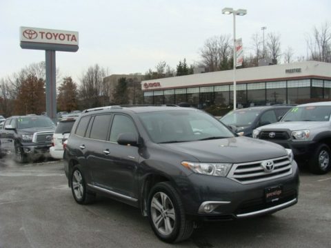 Magnetic Gray Metallic Toyota Highlander Limited 4WD.  Click to enlarge.