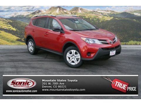 Barcelona Red Metallic Toyota RAV4 LE AWD.  Click to enlarge.