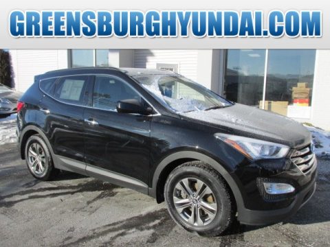 Twilight Black Hyundai Santa Fe Sport AWD.  Click to enlarge.