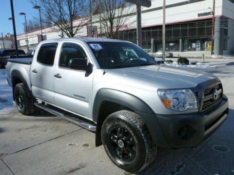 Silver Streak Mica Toyota Tacoma V6 Double Cab 4x4.  Click to enlarge.