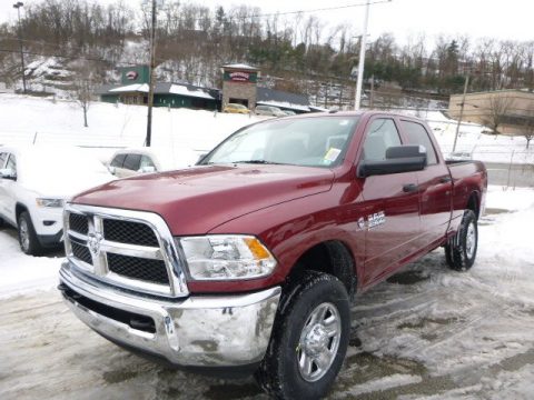 Deep Cherry Red Crystal Pearl Ram 2500 Tradesman Crew Cab 4x4.  Click to enlarge.