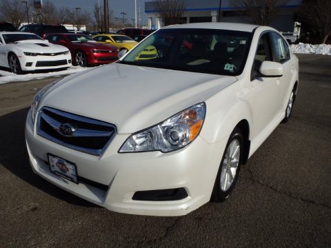 Satin White Pearl Subaru Legacy 2.5i Premium.  Click to enlarge.