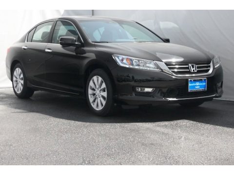 Crystal Black Pearl Honda Accord Touring Sedan.  Click to enlarge.