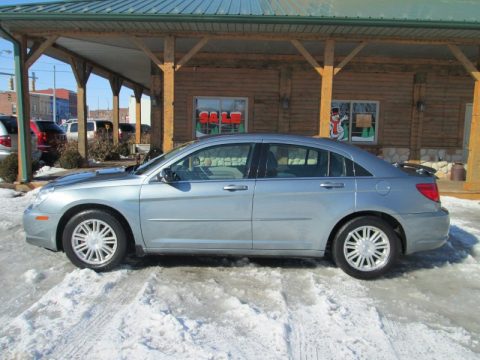 Silver Steel Metallic Chrysler Sebring Touring Sedan.  Click to enlarge.