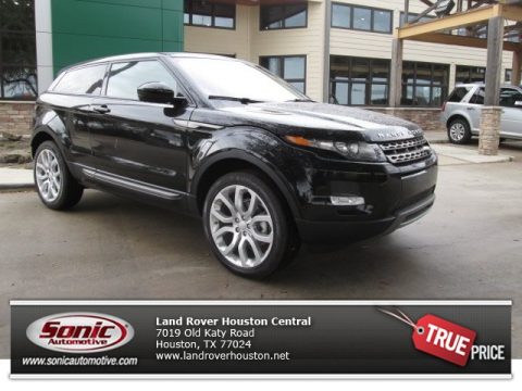 Santorini Black Metallic Land Rover Range Rover Evoque Coupe Pure Plus.  Click to enlarge.