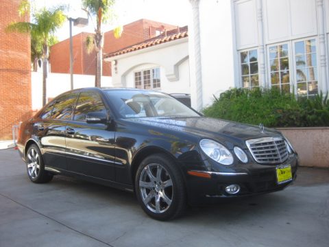 Black Mercedes-Benz E 350 Sedan.  Click to enlarge.