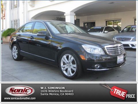 Black Mercedes-Benz C 300 Luxury.  Click to enlarge.