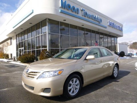 Sandy Beach Metallic Toyota Camry LE.  Click to enlarge.