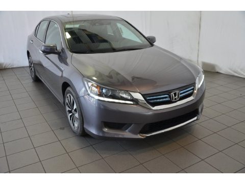 Modern Steel Metallic Honda Accord Hybrid EX-L Sedan.  Click to enlarge.