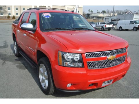 Victory Red Chevrolet Avalanche LT 4x4.  Click to enlarge.