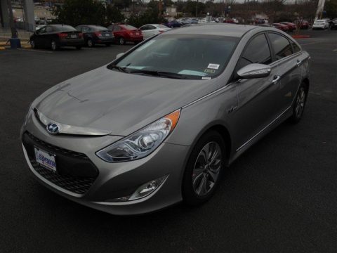 Hyper Silver Metallic Hyundai Sonata Hybrid Limited.  Click to enlarge.