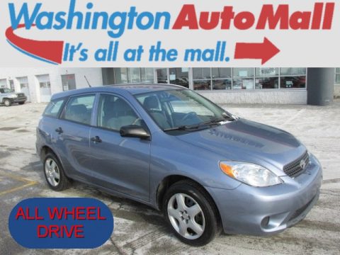Cosmic Blue Metallic Toyota Matrix AWD.  Click to enlarge.