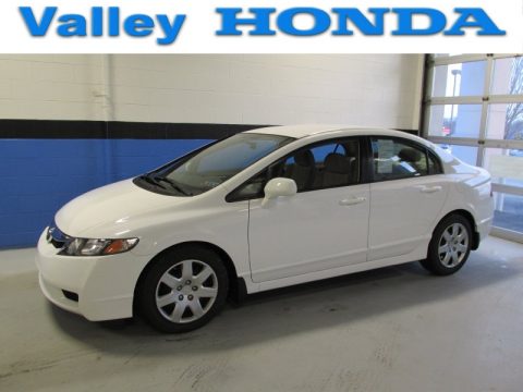 Taffeta White Honda Civic LX Sedan.  Click to enlarge.