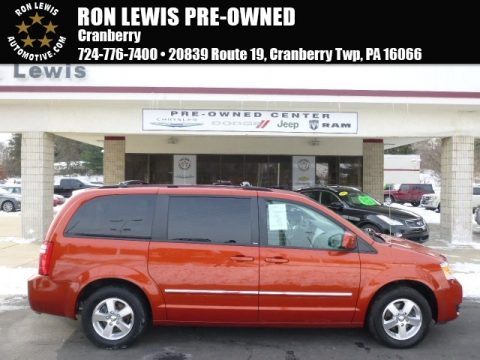 Sunburst Orange Pearl Dodge Grand Caravan SXT.  Click to enlarge.