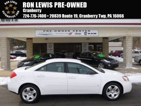 Summit White Pontiac G6 Sedan.  Click to enlarge.