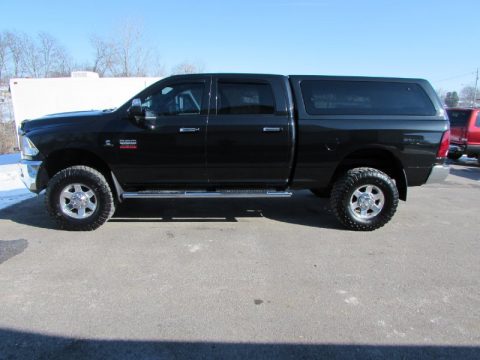 Brilliant Black Crystal Pearl Dodge Ram 2500 SLT Crew Cab 4x4.  Click to enlarge.