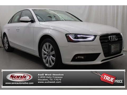 Ibis White Audi A4 2.0T quattro Sedan.  Click to enlarge.