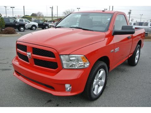 Flame Red Ram 1500 Express Regular Cab.  Click to enlarge.