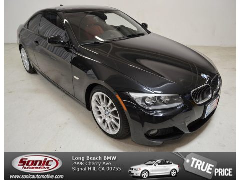 Black Sapphire Metallic BMW 3 Series 328i Coupe.  Click to enlarge.