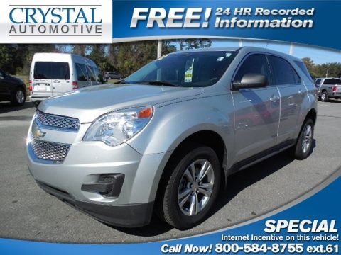 Silver Ice Metallic Chevrolet Equinox LS.  Click to enlarge.
