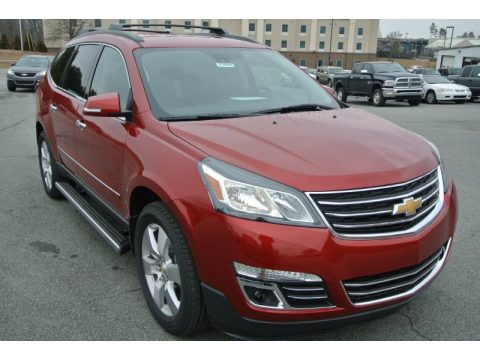 Crystal Red Tintcoat Chevrolet Traverse LTZ.  Click to enlarge.