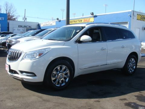 White Opal Buick Enclave Premium AWD.  Click to enlarge.