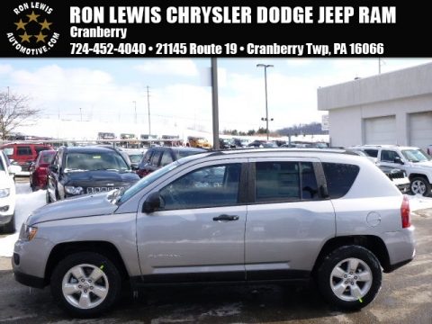 Bright Silver Metallic Jeep Compass Sport.  Click to enlarge.