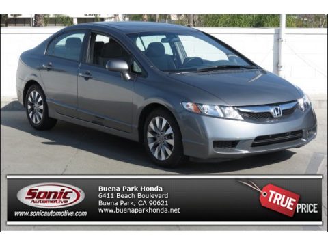 Polished Metal Metallic Honda Civic EX Sedan.  Click to enlarge.