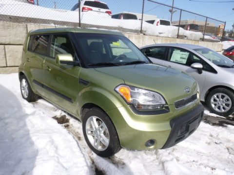Alien Green Kia Soul +.  Click to enlarge.