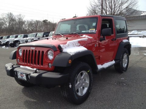 Flame Red Jeep Wrangler Sport 4x4. Click to enlarge. Flame Red Jeep Wrangler Sport 4x4. Click to enlarge.