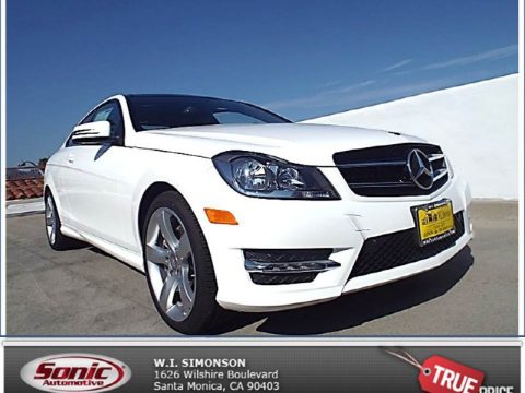 Polar White Mercedes-Benz C 350 Coupe.  Click to enlarge.