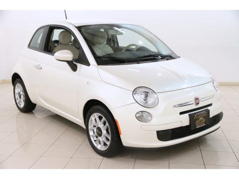 Bianco Perla (Pearl White) Fiat 500 Pop.  Click to enlarge.