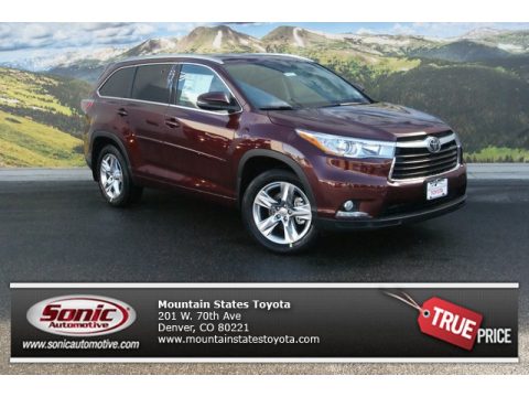 Moulin Rouge Mica Toyota Highlander Limited Platinum AWD.  Click to enlarge.