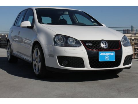 Candy White Volkswagen GTI 4 Door.  Click to enlarge.