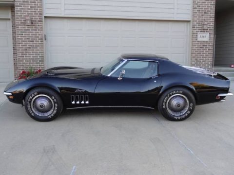 Tuxedo Black Chevrolet Corvette Coupe.  Click to enlarge.