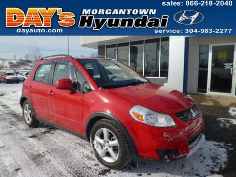 Bright Red Suzuki SX4 AWD.  Click to enlarge.