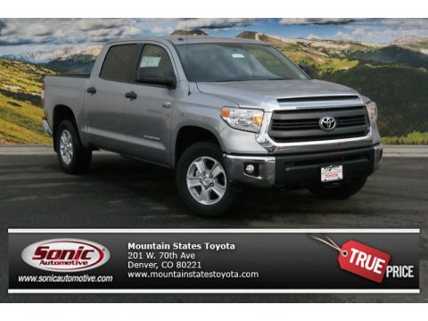 Silver Sky Metallic Toyota Tundra SR5 Crewmax 4x4.  Click to enlarge.