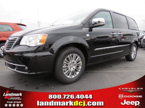 Brilliant Black Crystal Pearl Chrysler Town & Country 30th Anniversary Edition.  Click to enlarge.