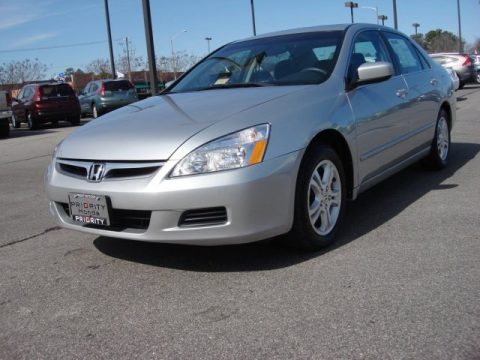Alabaster Silver Metallic Honda Accord EX Sedan.  Click to enlarge.