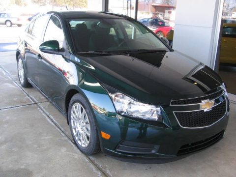 Rainforest Green Metallic Chevrolet Cruze Eco.  Click to enlarge.
