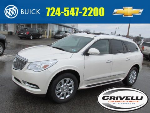 White Diamond Tricoat Buick Enclave Leather AWD.  Click to enlarge.